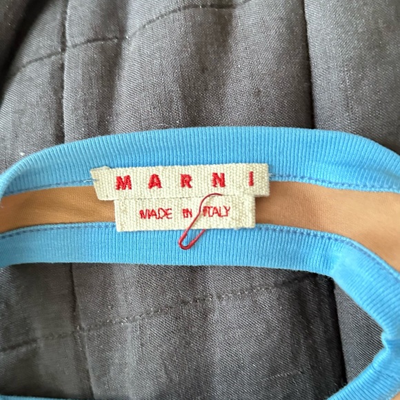 Marni Blue-Trim Label Top with Red Logo Altered Size M/L - Picture 5 of 5